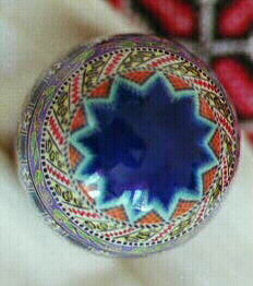 Eternity Band with Leaves - side view