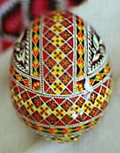 Geometric with Wheat - back view