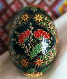 Etched and Dyed Poppy - front view